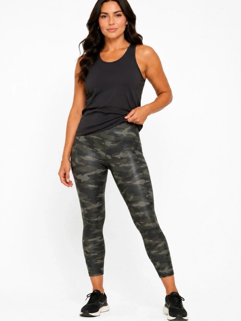 Athleta | Ultimate Camo 7/8 Tight, Green Camo, Size L - EUC